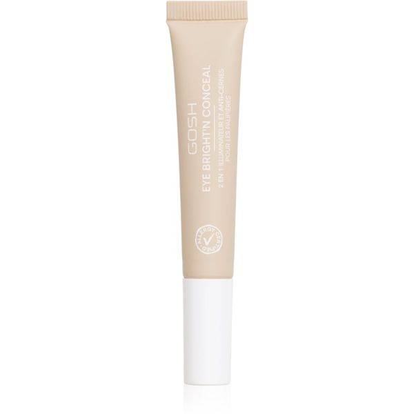 Gosh Gosh Bright'n Conceal озаряващ коректор против тъмни кръгове под очите цвят Adjusting Skin 12 мл.