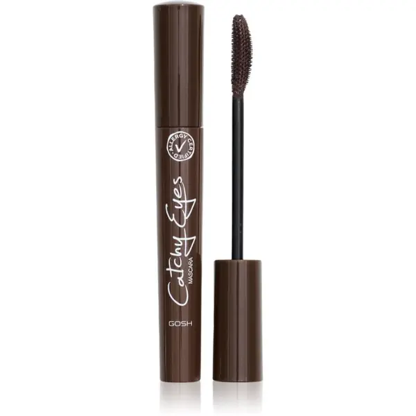 GOSH COPENHAGEN GOSH COPENHAGEN Catchy Eyes Allergy Certified спирала придаваща обем за чувствителни очи цвят 002 Brown 8 мл.