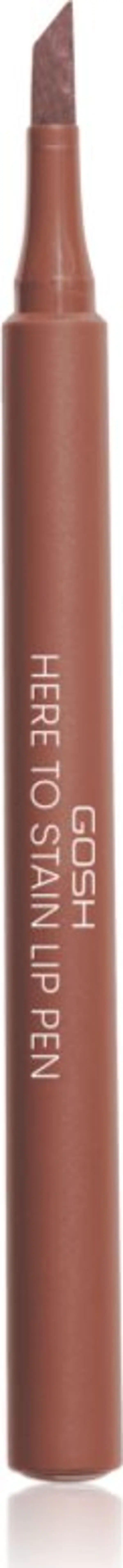 GOSH COPENHAGEN GOSH COPENHAGEN Here To Stain Lip Pen маркер за устни за дълготраен ефект цвят 006 Coffee Stain 1 мл.