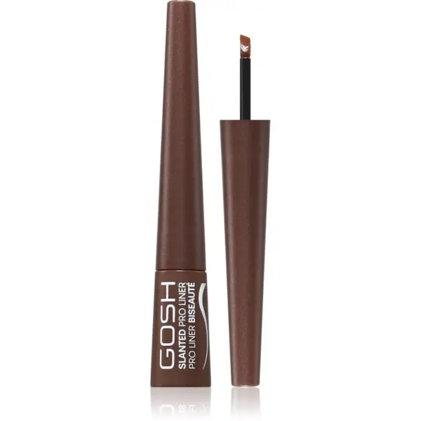 GOSH COPENHAGEN GOSH COPENHAGEN Slanted Pro Liner течни очни линии цвят 003 Matt Brown 2.5 мл.