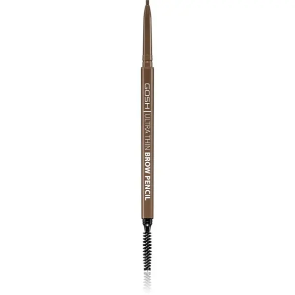GOSH COPENHAGEN GOSH COPENHAGEN Ultra Thin прецизен молив за вежди с четка цвят 002 Greybrown 0.35 гр.