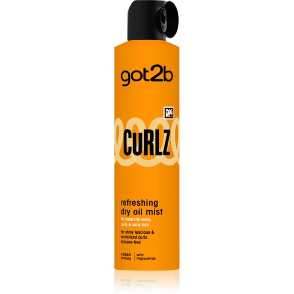 got2b got2b Curlz Refreshing Dry Oil Mist суха магла-олио за чуплива и къдрава коса 200 мл.