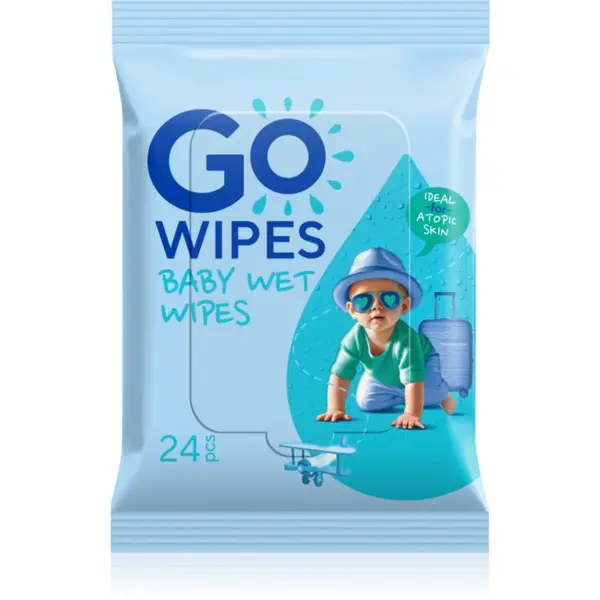 GoWipes GoWipes Baby Wet Wipes нежни мокри кърпички за бебета за много суха чуствителна и атопична кожа 24 бр.