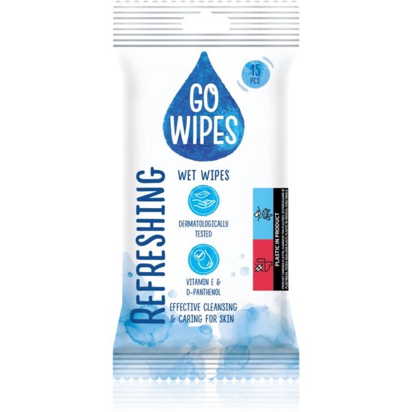 GoWipes GoWipes Refreshing мокри почистващи кърпички за ръце 15 бр.