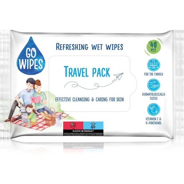 GoWipes GoWipes Refreshing мокри почистващи кърпички за ръце 40 бр.