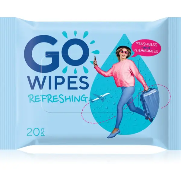 GoWipes GoWipes Refreshing Wet Wipes освежаващи мокри кърпички за ръце 20 бр.