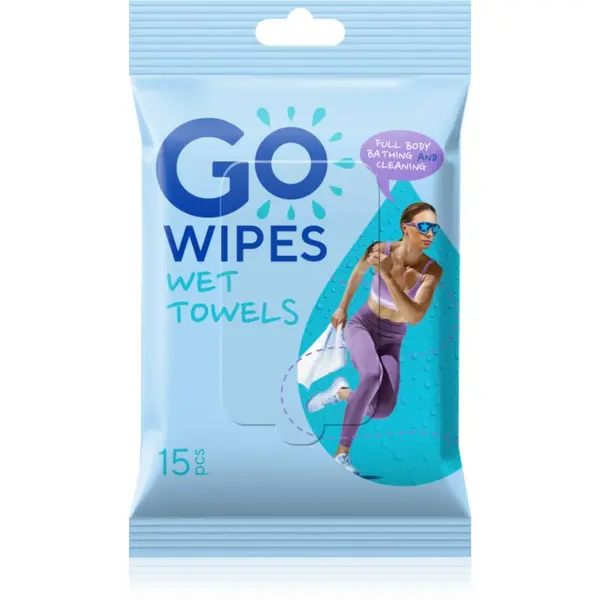 GoWipes GoWipes Wet Towels освежаващи мокри кърпички 26x20 cm 15 бр.