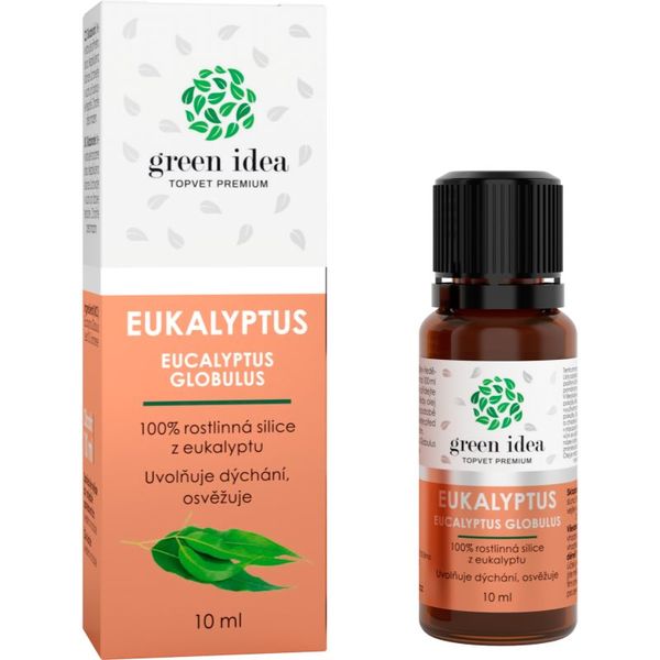 Green Idea Green Idea Topvet Premium Eukalyptus 100% есенциално масло за подпомагане на нормалната функция на дихателната система 10 мл.