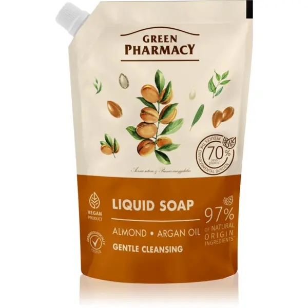 Green Pharmacy Green Pharmacy Almond & Argan Oil течен сапун за ръце пълнител 460 мл.