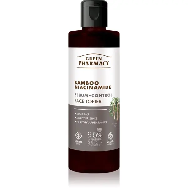 Green Pharmacy Green Pharmacy Bamboo & Niacinamide Face Toner активен тоник за мазна кожа 200 мл.