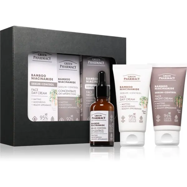 Green Pharmacy Green Pharmacy Bamboo & Niacinamide Set подаръчен комплект за перфектна кожа