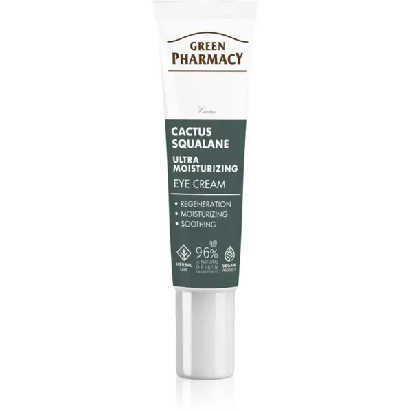 Green Pharmacy Green Pharmacy Cactus & Squalane Eye Cream хидратираща и озаряваща грижа за клепачи и кръгове под очите 15 мл.