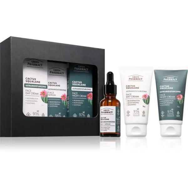 Green Pharmacy Green Pharmacy Cactus & Squalane Set подаръчен комплект за хидратиране и изпъване на кожата