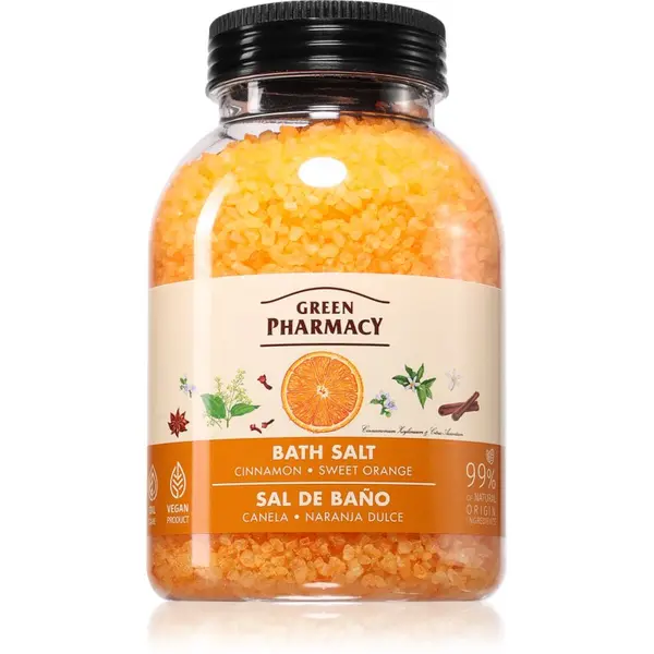 Green Pharmacy Green Pharmacy Cinnamon & Sweet orange Bath Salt сол за релаксираща вана 1000 гр.