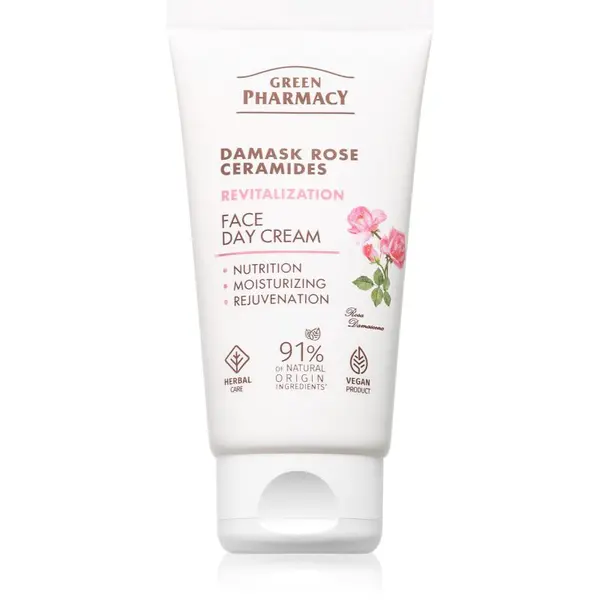 Green Pharmacy Green Pharmacy Damask Rose & Ceramides Face Cream дневен крем за лице с интензивно подхранване 50 мл.