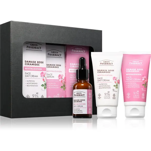 Green Pharmacy Green Pharmacy Damask Rose & Ceramides Set подаръчен комплект за перфектна кожа