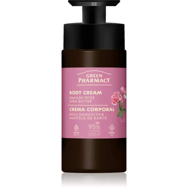 Green Pharmacy Green Pharmacy Damask Rose & Shea Butter крем за тяло 739 мл.