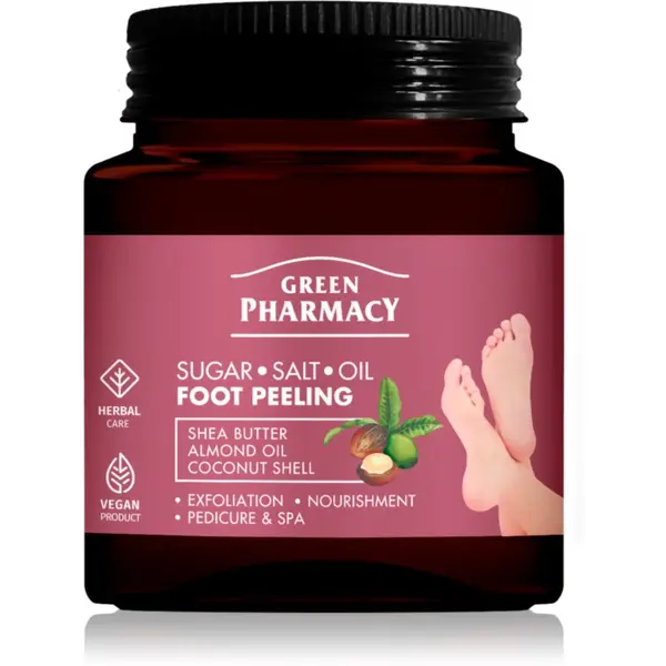 Green Pharmacy Green Pharmacy Foot Care Regenerating Sugar-Salt Oil Foot Peeling ексфолиращ пилинг за крака 300 мл.