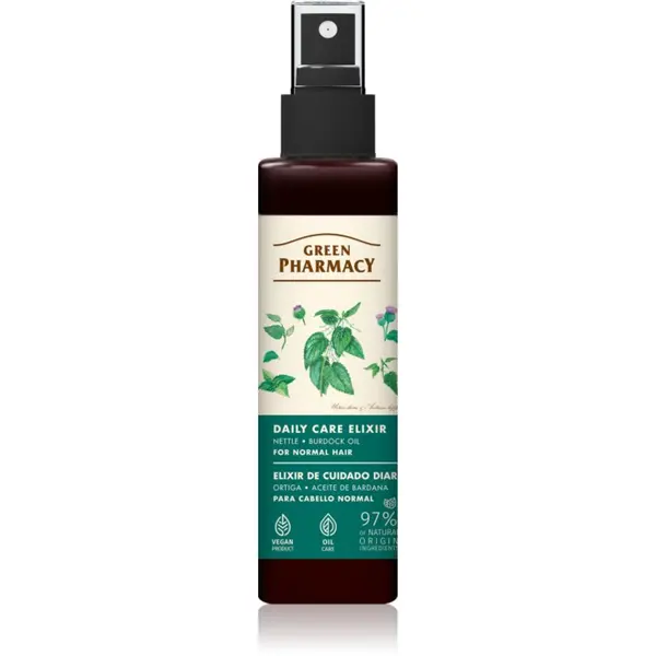 Green Pharmacy Green Pharmacy Nettle & Burdock oil Elixir серум за нормална коса 150 мл.