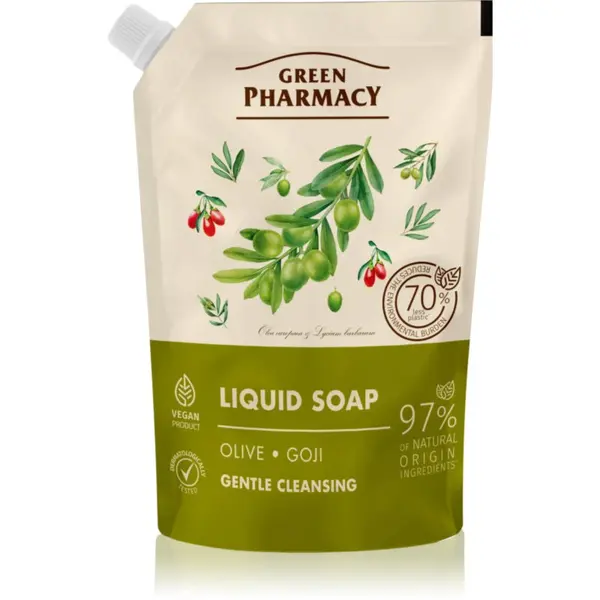 Green Pharmacy Green Pharmacy Olive & Goji Berry Liquid Soap течен сапун пълнител 460 мл.