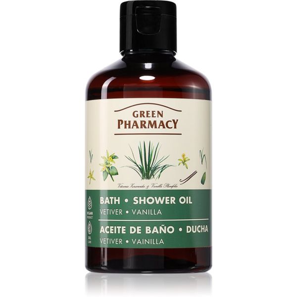 Green Pharmacy Green Pharmacy Vetiver & Vanilla Bath Oil освежаващ душ гел с ванилия 250 мл.