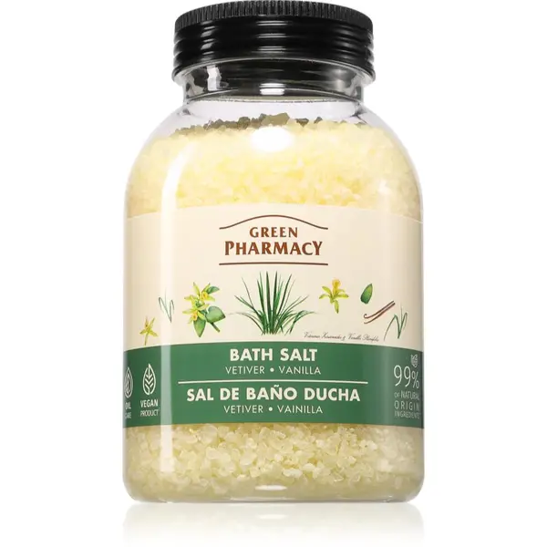 Green Pharmacy Green Pharmacy Vetiver & Vanilla Bath Salt сол за релаксираща вана 1000 гр.