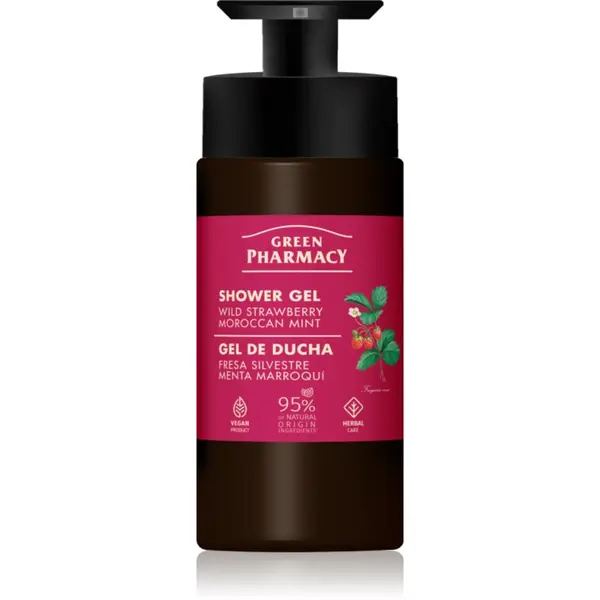 Green Pharmacy Green Pharmacy Wild Strawberry & Moroccan Mint Oil душ гел 739 мл.