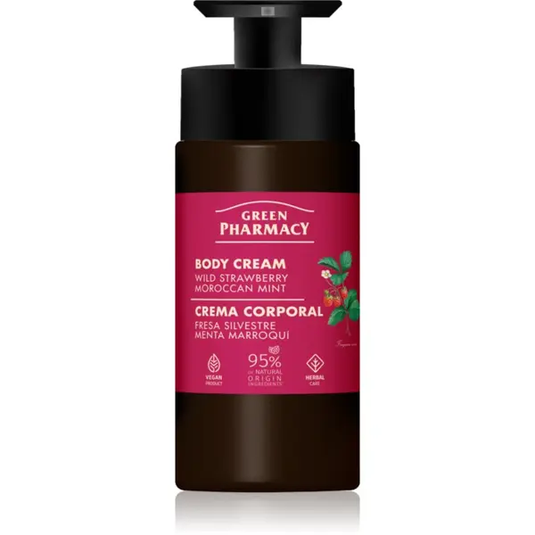 Green Pharmacy Green Pharmacy Wild Strawberry & Moroccan Mint Oil крем за тяло 739 мл.