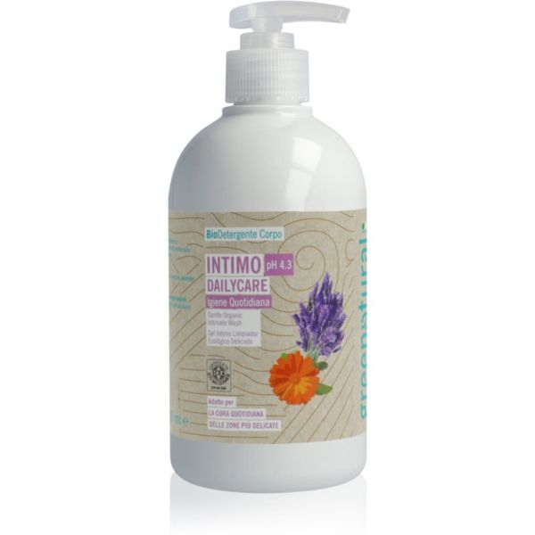 Greenatural Greenatural Intimate Wash Gel Dailycare pH 4,3 BIO гел за интимна хигиена с успокояващ ефект Lavender 500 мл.