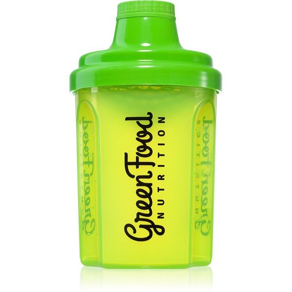 GreenFood Nutrition GreenFood Nutrition Shaker спортен шейкър Transparent Green 300 мл.