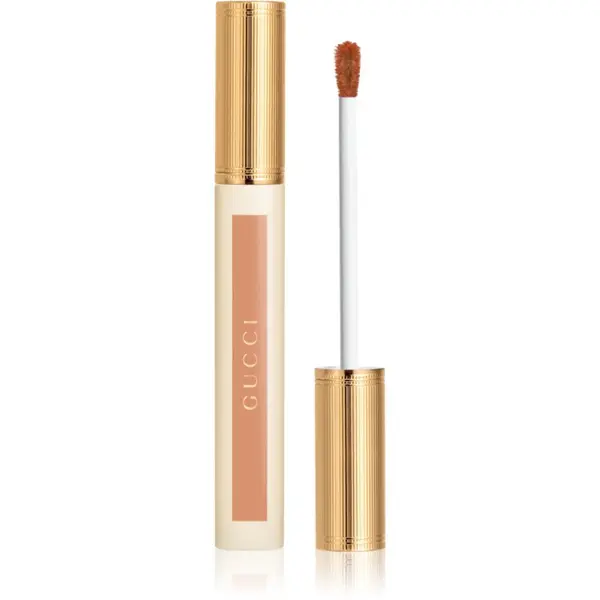 Gucci Gucci Glow Oil-In-Water Tint Liquid Lipstick гланциращо хидратиращо течно червило цвят 130 Elsa Hazel 6.5 мл.