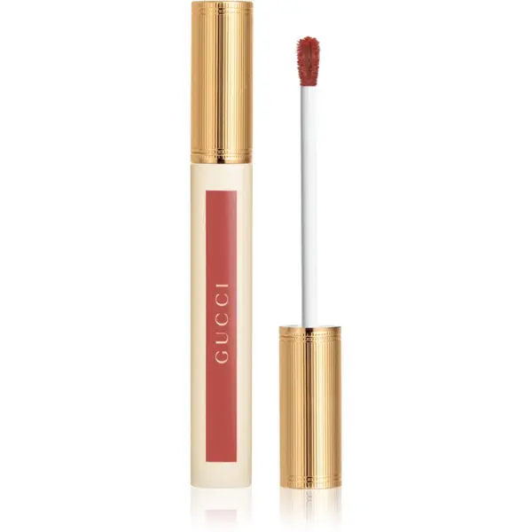 Gucci Gucci Glow Oil-In-Water Tint Liquid Lipstick гланциращо хидратиращо течно червило цвят 217 Valeria Rose 6.5 мл.
