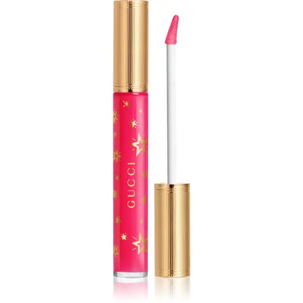 Gucci Gucci Gucci Beauty Gloss à Lèvres блясък за устни за по-голям обем цвят 414 Virginia Fuchsia 6.5 мл.
