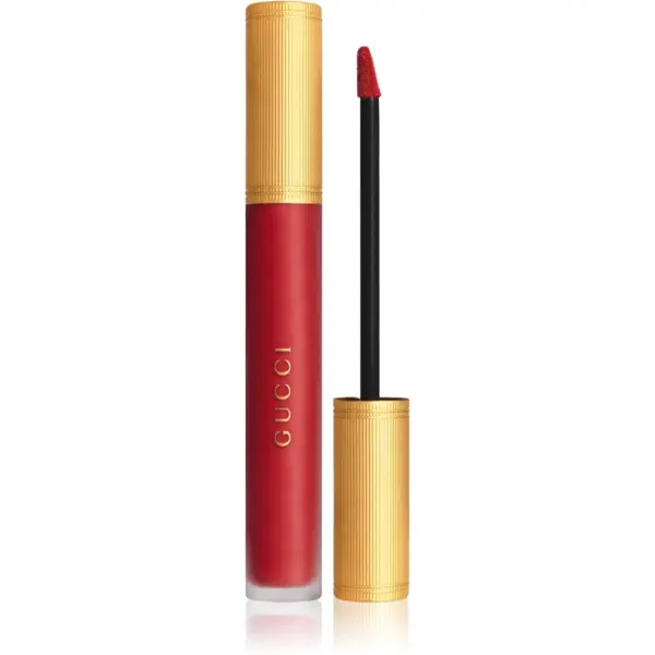 Gucci Gucci Gucci Beauty Rouge à Lèvres Matte Lipstick матиращо течно червило цвят 25* Goldie Red 6.5 мл.