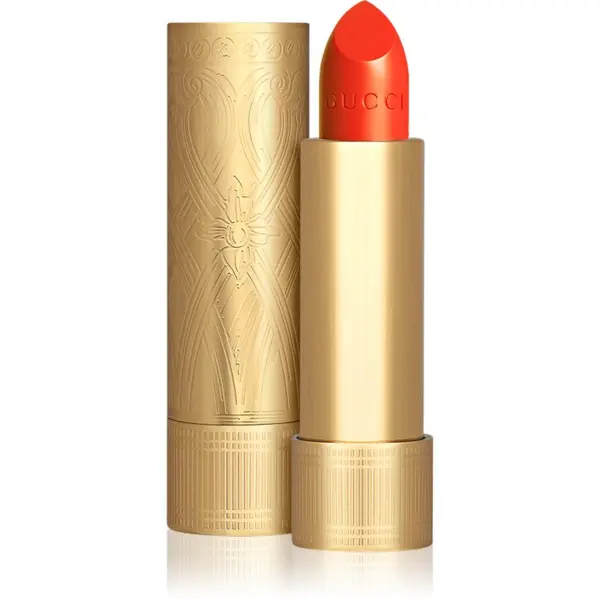 Gucci Gucci Gucci Beauty Rouge à Lèvres Satin Lipstick сатенено червило цвят 302 Agatha Orange 3.5 гр.