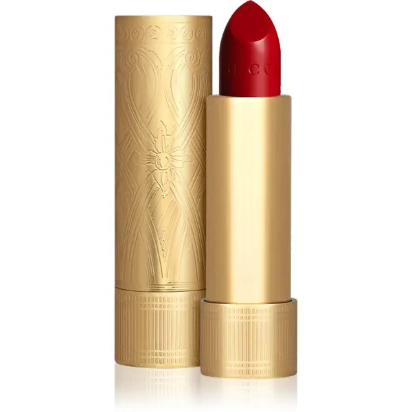 Gucci Gucci Gucci Beauty Rouge à Lèvres Satin Lipstick сатенено червило цвят 502 Eadie Scarlet 3.5 гр.