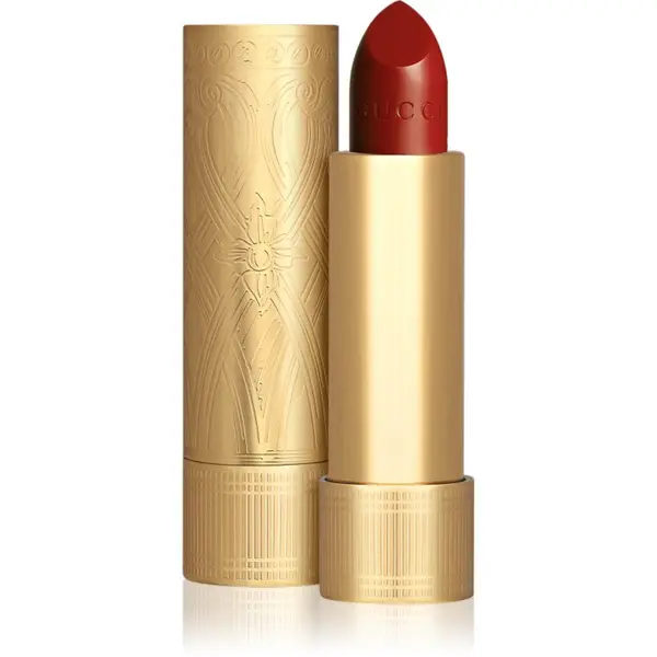 Gucci Gucci Gucci Beauty Rouge à Lèvres Satin Lipstick сатенено червило цвят 504 Myra Crimson 3.5 гр.