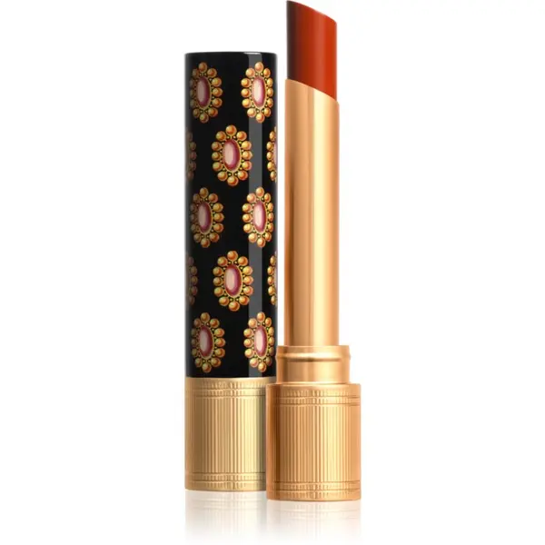 Gucci Gucci Gucci Beauty Rouge de Beauté Brillant овлажняващо червило цвят 308 Lucy Dark Orange 1.8 гр.