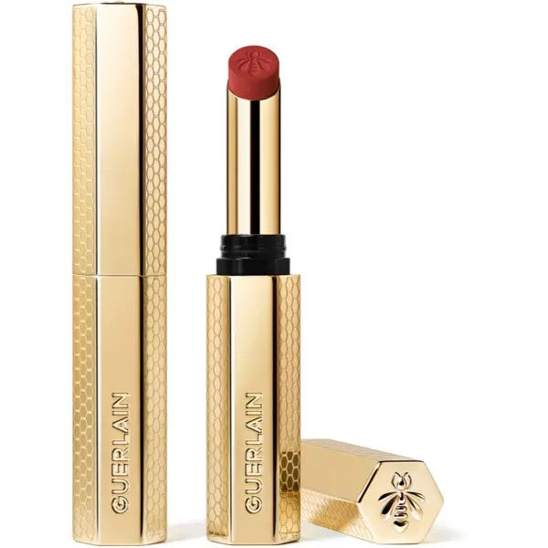 GUERLAIN GUERLAIN KissKiss луксозно червило с мед цвят 599 RED ASTER 1.85 гр.