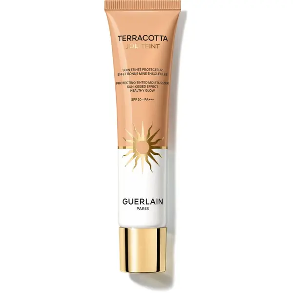GUERLAIN GUERLAIN Terracotta Joli Teint Protecting Tinted Moisturizer озаряващ фон дьо тен за естествен вид SPF 20 цвят 20 Golden 30 мл.