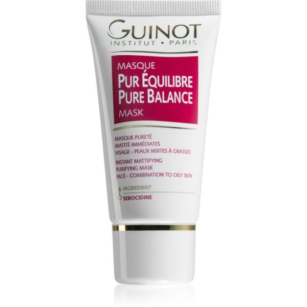 Guinot Guinot Pure Balance почистваща маска за редуциране на кожния себум и минимизиране на порите 50 мл.