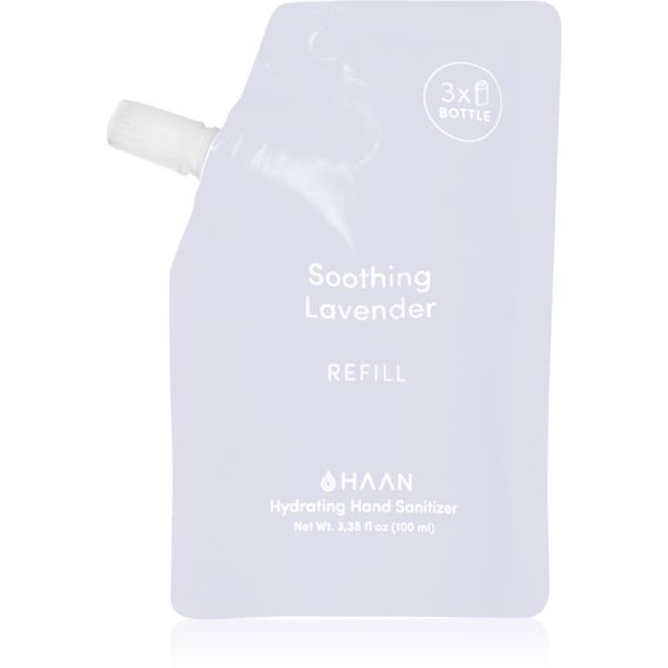 Haan HAAN Hand Care Soothing Lavander спрей за почистване на ръце с антибактериална добавка резервен пълнител 100 мл.