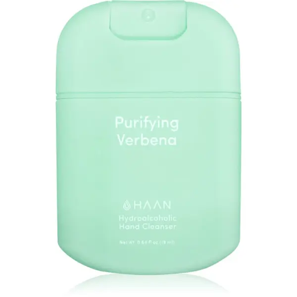 Haan HAAN Purifying Verbena спрей за почистване на ръце с антибактериална добавка Mini 19 мл.