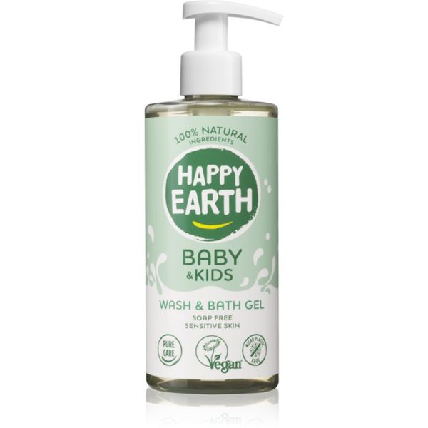 Happy Earth Happy Earth 100% Natural Bath & Wash Gel for Baby & Kids душ гел 300 мл.