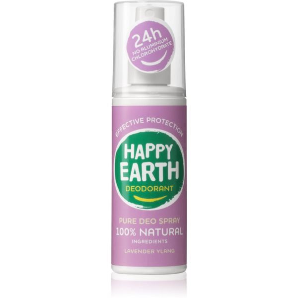 Happy Earth Happy Earth 100% Natural Deodorant Spray Lavender Ylang дезодорант 100 мл.
