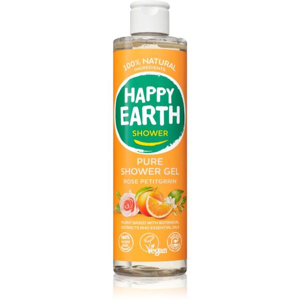 Happy Earth Happy Earth 100% Natural Shower Gel Rose Petitgrain душ гел 300 мл.