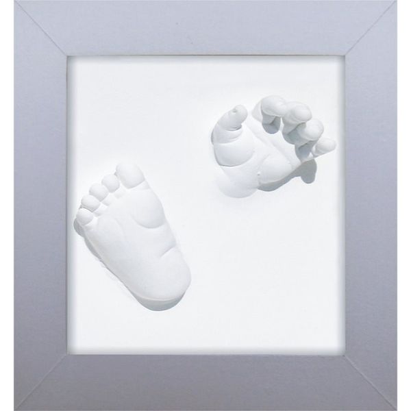 Happy Hands Happy Hands 3D DeLuxe комплект за отпечатъци на бебето White 23x23 см