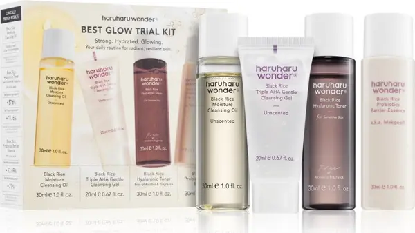 Haruharu Wonder Haruharu Wonder Best Glow Trial Kit комплект за пътуване за освежаване и хидратация