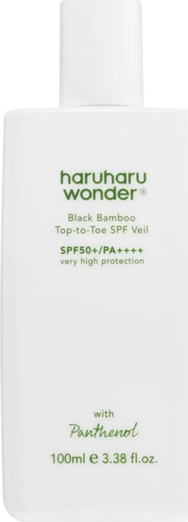 Haruharu Wonder Haruharu Wonder Black Bamboo Top-to-Toe SPF Veil лек защитен флуид за тяло и лице SPF 50+ 100 мл.