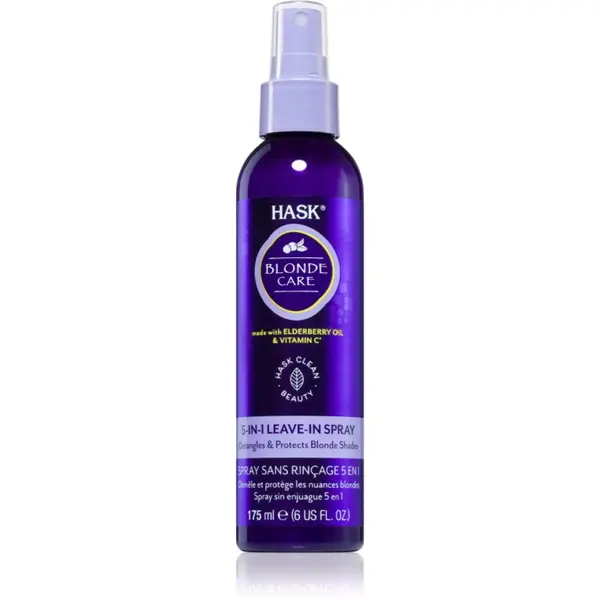 HASK HASK Blonde Care 5-in-1 Leave-In Spray спрей без отмиване за руса коса 175 мл.